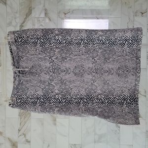 Blue, Snake Print Skirt